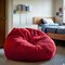 Flash Furniture Bean Bag Chair, 42 in W 42" L 19" H DG-BEAN-LARGE-SOLID-RED-GG - alternate 2